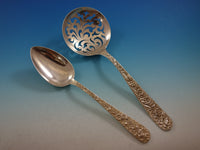 Repousse by Kirk Sterling Silver Flatware Set for 12 Service 134 Pieces Dinner
