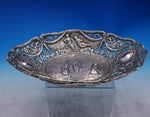 German .800 Silver Bowl Courting Couples Swags Hanau Pseudo Hallmarks (#3909)