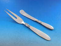 Dolphin by Frigast Denmark Sterling Silver Flatware Service Set 34 pieces