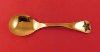 Georg Jensen Sterling Silver Annual Spoon Vermeil with Crowfoot Flower 1984 6"