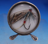 Grey and Co English Estate Sterling Silver Menu Holder w/ Fishing Lure (#6992)