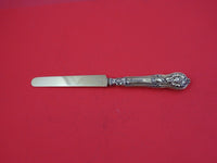 French Sterling Silver Dessert Knife HH AS vermeil rococo mask figural 7 7/8"