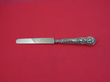 French Sterling Silver Dessert Knife HH AS vermeil rococo mask figural 7 7/8"