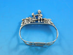 Labors of Cupid Figural 835 Silver W. Germany Napkin Ring w/ Child & Squirrel