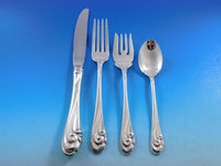 Dancing Surf by Kirk Sterling Silver Flatware Set for 12 Service 65 pieces
