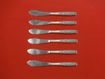 Contessina by Towle Sterling Silver Trout Knife Set 6pc HHWS  Custom Made 7 1/2"