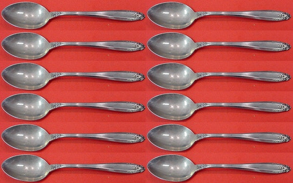 Prelude by International Sterling Silver Demitasse Spoon Set 12 pieces 4 1/8"