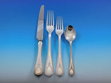 Victorian Bead by Carrs UK Sterling Silver Flatware Set Service 47 pieces Dinner