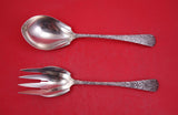 Antique Engraved by Tiffany and Co Sterling Silver Vegetable Set 2pc 9 1/2"