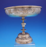 Tane Mexican Sterling Silver Centerpiece Pedestal Bowl with Gilt Accents (#9108)