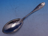 Japanese Whiting Sterling Silver Berry Spoon Britecut Pointed Narrow Bowl 9 1/8"