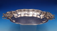 Durham Sterling Silver Serving Platter with Grapes #495 Retailed by Fina (#8375)
