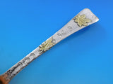 Lap Over Edge by Tiffany Sterling Silver Kidney Berry Spoon applied Bug & Leaves