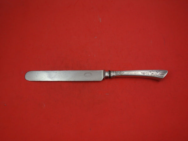 Lamson by Goodnow Sterling Silver Dinner Knife Bright-Cut Blunt Blade 10 1/2"
