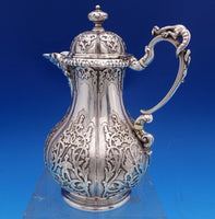 Robert Garrard II English Victorian Sterling Silver Chocolate Pot #38 (#8439)