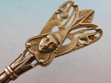 Art Silver c. 1860-1883 Coin Silver Master Nut Spoon GW Egyptian Motif Snake