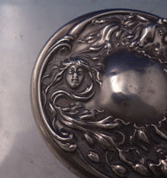 Art Nouveau Sterling Silver and Cut Crystal Dresser Jar Circa 1900 (#7247)