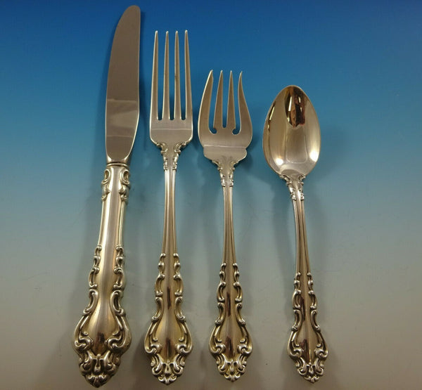 Spanish Baroque by Reed and Barton Sterling Silver Flatware Set Service 47 Pc