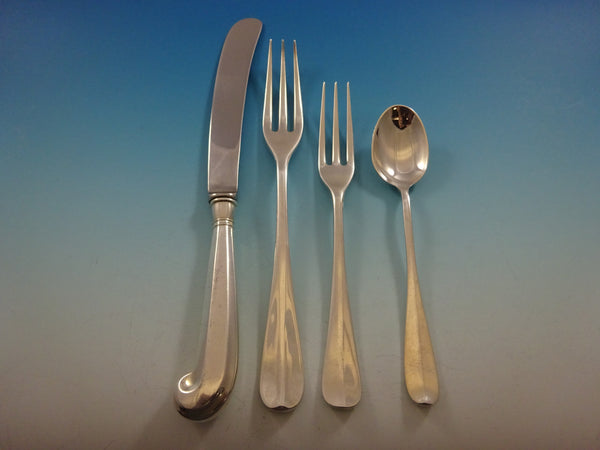 Queen Anne Williamsburg by Stieff Sterling Silver Flatware Set Service 36 Pieces
