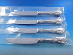 Francis I by Reed & Barton Sterling Silver Steak Knife Set 4pc HH Custom 8 3/4"