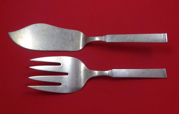 Funkis III by W & S Sorensen Danish Sterling Silver Fish Serving Set 2pc