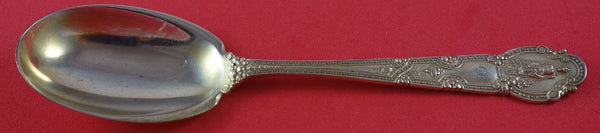 Renaissance By Tiffany and Co. Sterling Silver Preserve Spoon Goldwashed 7 1/4"