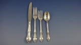 English Gadroon by Gorham Sterling Silver Flatware Set for 12 Service 82 Pieces