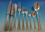 Pyramid by Lutz & Weiss German 800 Silver Dinner Flatware Set Service 58 PC Deco