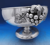 Sanborns Mexican Sterling Silver Punch Bowl w/Applied 3-D Grapes w/Ladle (#0199)