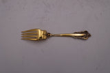 Grande Baroque Gold by Wallace Sterling Silver Cold Meat Fork 8 1/8" Vermeil