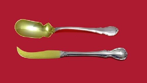 Modern Victorian by Lunt Sterling Silver Caviar Serving Set 2pc Custom Gw