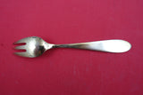 Norwegian Sterling Pastry Fork vermeil blue enamel by N. M. Thune-Oslow 5 1/2"