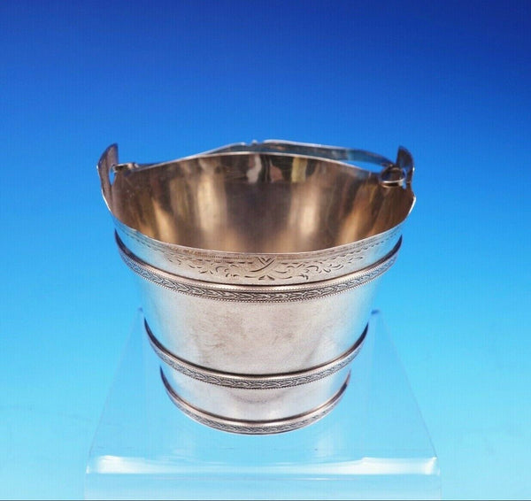 Gorham Sterling Silver Sugar Bucket / Ice Bucket #775 Bright-Cut c1871 (#3472)