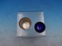 English Sterling Silver Salt Dip Master w/ Cobalt Liner #9391 London 1887 #6519