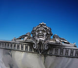 Gorham Coin Silver Fruit Bowl on Pedestal Base w/Grecian Face #280 (#3712)