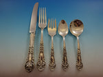 French Renaissance Reed & Barton Sterling Silver Flatware Set 8 Service 49 pc Dn