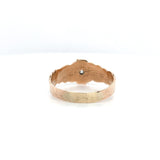 10k Yellow Gold Victorian Men's Wedding Band Ring w/ Diamond Size 10.75 (#J6285)