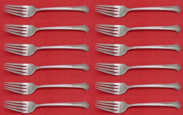 Chippendale by Towle Sterling Silver Salad Fork Set 12 pieces 6 5/8"