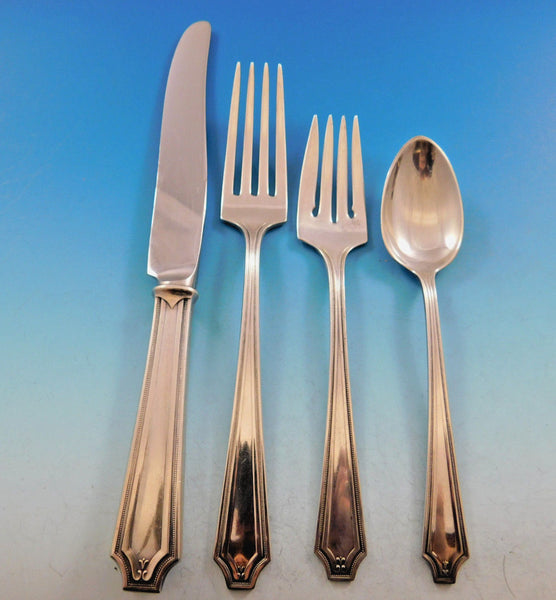 King Albert by Whiting Sterling Silver Flatware Set for 12 Service 48 pieces