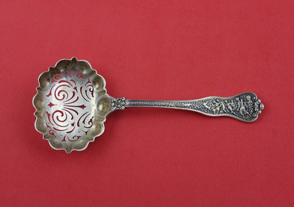 Olympian by Tiffany Co Sterling Silver Sugar Sifter Oval swirl piercing 6 1/4"