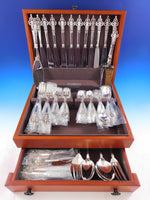 Renaissance by Christofle France Sterling Silver Flatware Service Set 79 pieces