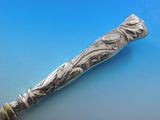 Flora by Shiebler Sterling Silver Ice Cream Slice Gold Washed 13 1/8" Vintage