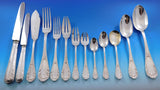 French 950 Sterling Silver Flatware Set Service 175 pieces in large fitted Chest