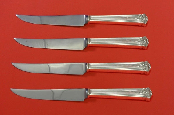 Trianon by International Sterling Silver Steak Knife Set 4pc HHWS  Custom 8 1/2"
