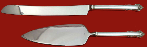 English Shell by Lunt Sterling Silver Wedding Cake Set Server 2pc Custom Made HH