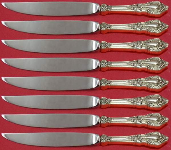 Eloquence by Lunt Sterling Silver Steak Knife Set 8pc Not Serrated Custom