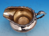 English Silver on Copper Tea Set 6pc 3-D Melon Finials w/ Family Crest (#9277)