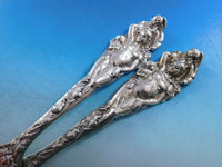 Love Disarmed by Reed and Barton Sterling Silver Salad Serving Set Old 10 1/2"