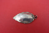 Pattern Unknown by Shiebler Sterling Bookmark leaf shaped  #1873  2 5/8"