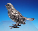 German .800 Silver Pepper Shaker in Bird Form Sparrow 3-D Hand Chased (#9005)